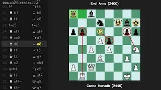 ग्रुनफेल्ड-रक्षा-एक्सचेंज-वेरिएशन: Csaba Horvath (2445) vs Emil Anka (2400)