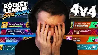 PLAYING 4V4 IN ROCKET LEAGUE SIDESWIPE SEASON 3!