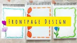 Cute Front page design for school project | Cute Border Designs| Project Work Designs |Border Design