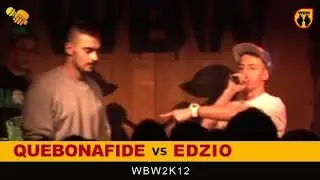 Quebonafide 🆚 Edzio 🎤 WBW 2012 el.1 (freestyle rap battle) P&oacute;łfinał