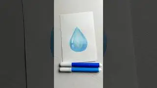 Right Use Of Sketch Colour || Water Drop Drawing #art #artandcraft #trending #viral #shorts #drawing