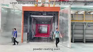 Large paint spray booth powder spray booth powder coating oven #powdercoatingbooth