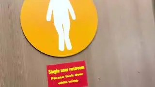 Burger King women and men rest room