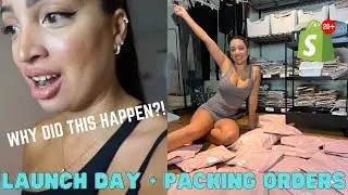 My FIRST activewear launch + Packing your orders!!