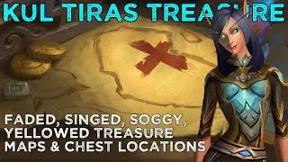 Faded, Singed, Soggy and Yellowed Treasure Maps & Chest Locations - Treasures of Tiragarde Sound