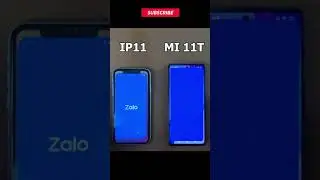IPHONE 11 vs XIAOMI 11T 5G Zalo App Speed Test #shorts