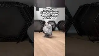 Behind the breaking practicing process with bboy Intact