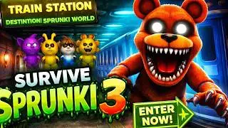 Survive Sprunki 3 taking the train station destination sprunki world ! #sprunki #games #sprunkigame