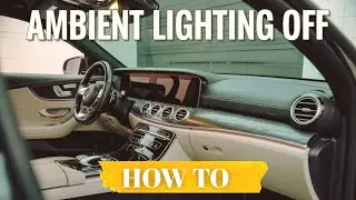 How to Turn Off Ambient Lighting in Your Mercedes-Benz| Easy Step-by-Step Guide #ambientlighting