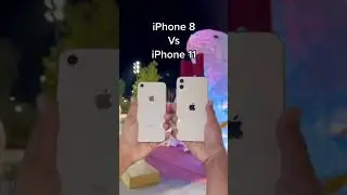 iPhone 8 vs iPhone 11🌃Night Camera #iphone #shorts