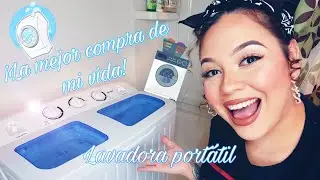 COMPRE ESTA MINI LAVADORA PORTÁTIL 😍 ¡DE LAS MEJORES COMPRAS DE MI VIDA! ¿QUE TAN BUENA ES?😱