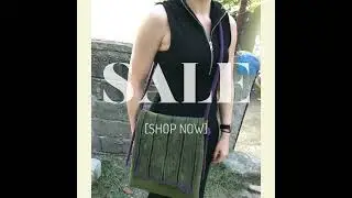 Watercourse Theme, Merino Wool Felt Bag with Antique Staple and Pockets | By Favbrella