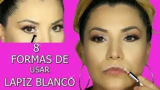 8 tips de como usar lapiz blanco de maquillaje-como usar el delineador blanco