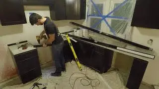 Using Z Counterform to Build Concrete Counter Tops - Time Lapse (Part 1)