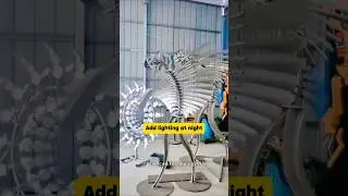 Amazing Wind Sculpture &ndash; Mesmerizing Kinetic Art in Motion 🌬️✨#WindSculpture #KineticArt #AmazingArt