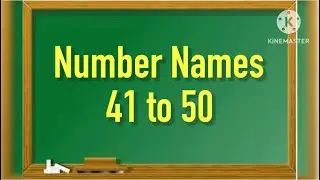 Number Names l Number Names 41-50 l Number Spelling l Learn Numbers l Numbers 41-50l #numbername
