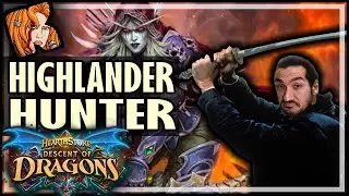 NEW RUSH + HIGHLANDER HUNTER! - Hearthstone Descent of Dragons