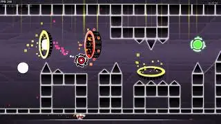 Geometry Dash: Cacola & Larrynachos - Midnight Nightmare, 2018 layout by me (Unnamed 666)