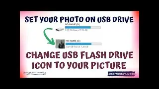 how to set picture on USB | how to upload photo on USB | how to customise photo on USB