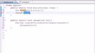 Java Programming Tutorial - 32 - Arrays in Methods.flv