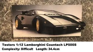 Large Scale! Testors 1:12 Lamborghini Countach LP500S Kit Review