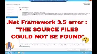 .net Framework 3.5 Installation error 