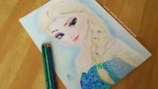 ❅FROZEN❅: Elsa Speed Drawing