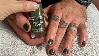 Guy's manicure with Revlon Ultra HD Snap