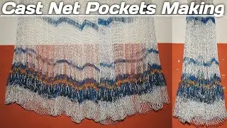 how to make cast net pocket | how to make fishing net pocket