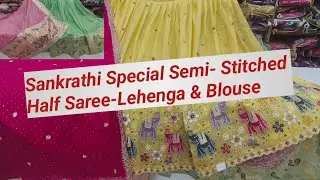Sankranti Special Semi Stitched Halfsaree Collections |Beautiful Traditional HalfSarees|Nalini Talks