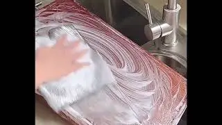 Non-Scratch Dishcloth Easy Rinsing, Reusable, Wire Cleaning Cloth for Kitchen KITCHAN TOOLS