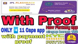 11 Caps app | payment proof || IPL flashback flashback League only 11 caps app