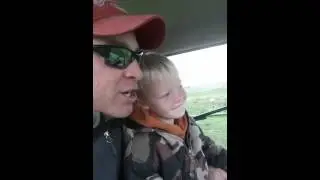 Colton cutting hay