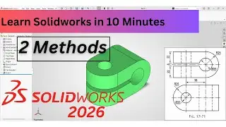 Solidworks 2026 CAD Tutorials | Ex. No. 17.72 | Eng. Drawing by N D Bhatt | Engineering Design Cafe