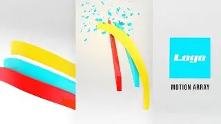 3D Ribbon Logo Motion Graphics Templates