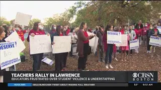 'Lawrence Deserves Better': Teachers Rally Before Class To Protest Spike In Violence At High School