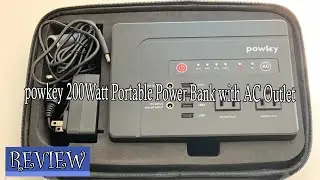 powkey 200Watt Portable Power Bank Review - great portable power bank! compact size, very powerful