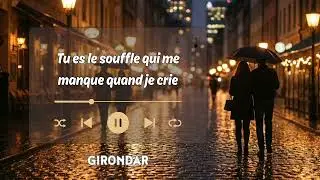 GIRONDAR - MA VIE ( Lyrics Video Officielle )  | Chanson Afro RnB &eacute;motionnelle