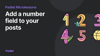 Add a number field to your posts
