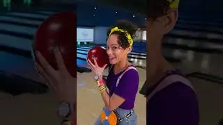 Meekah Rolls the Ball So Blippi Can See It Come Back! Bowling Fun 🎳😊 #Shorts #Blippi #Viral