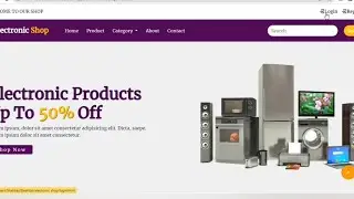 How To Make Responsive Electronic E-commerce Website Using Html, Css & BootStrap.