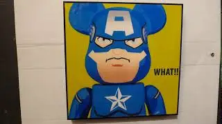 Captain America Be@rBrick Poster Plaque