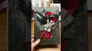 Junk Journal made from recycled book #junkjournal #gothic