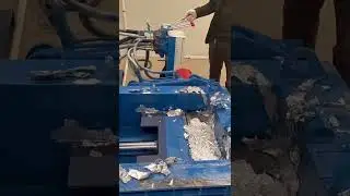 Tinfoil paper baler hydraulic press metal scrap press #machine