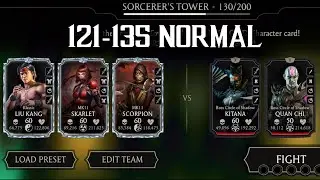 MK Mobile Sorcerers Tower Battle 130 Boss | Towers 121 - 135 BOSS BATTLE + REWARD