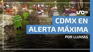 CDMX con alerta triple por lluvias, y otros 4 estados con afectaciones