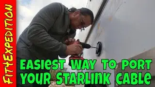 The Best Way | How-To Add RV electrical port for Starlink Satellite Cable