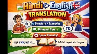 Learn Hindi to English Translation| Structure Based Spoken English Practice Speak English Fluently |