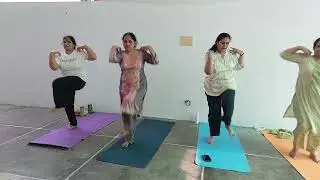 Our best yoga class of senior citizens and empowered women.