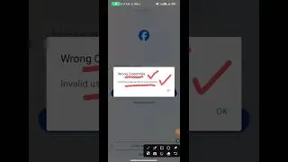 Facebook WRONG CREDENTIALS INVALID Username Or password 2025 #fb #guidezone #facebookloginproblem